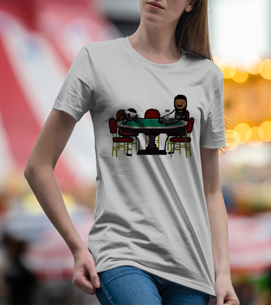 Giannis Antetokounmpo Milwaukee Bucks Poker Table Scene T-Shirt