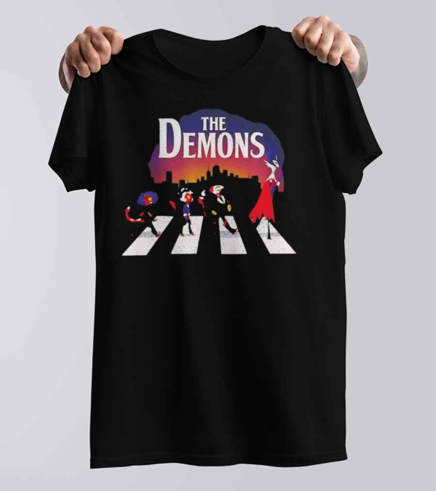 Hazbin Hotel Demons Walking Crosswalk T-Shirt
