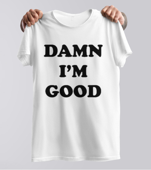 "Ac Damn I’m Good But He Was Better 2 Retro Style Gaming Font" T-Shirt