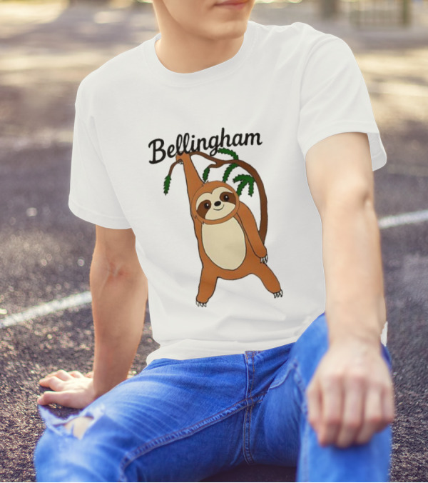 Bellingham Sloth Hanging From Tree Branch T-Shirt