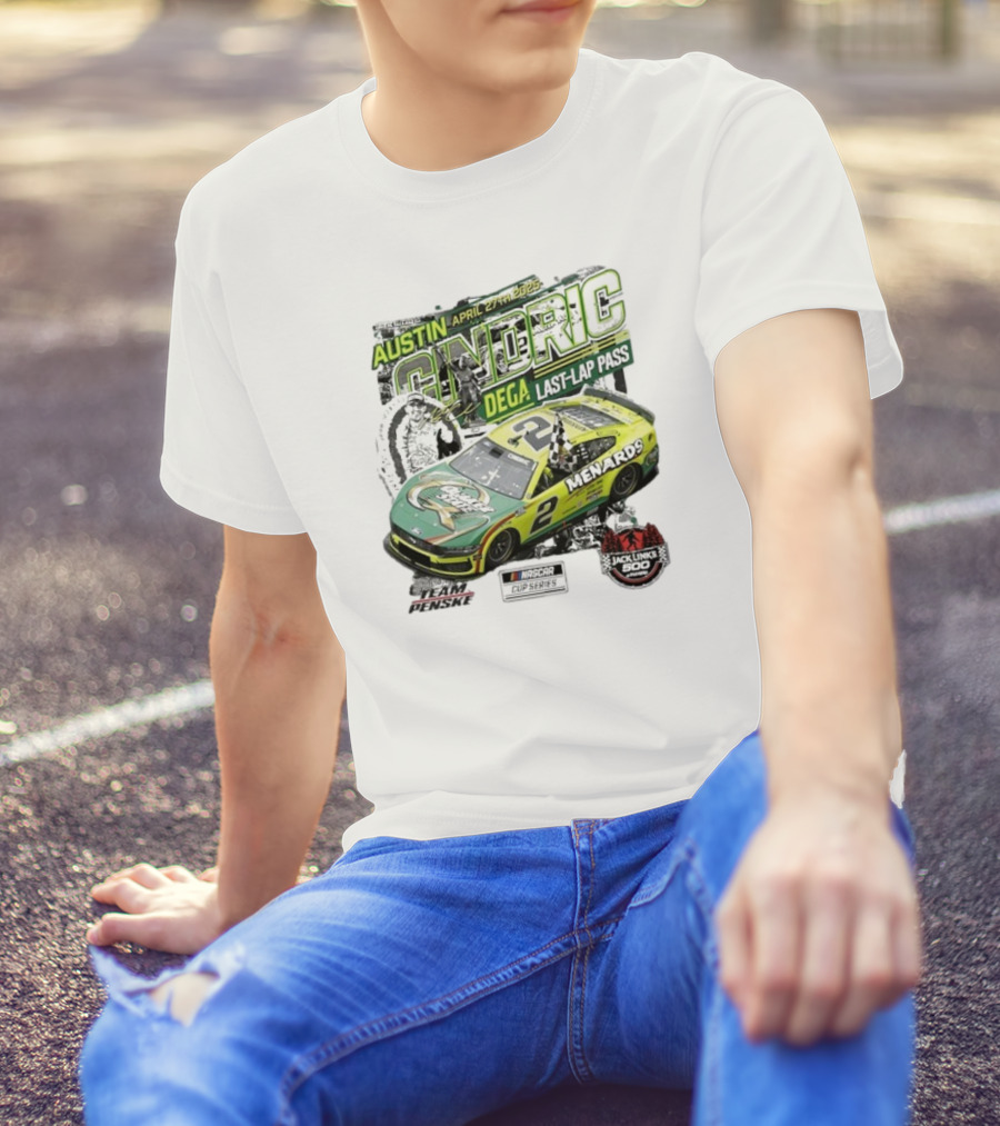 Austin Cindric April 27th Dega Last-Lap Pass Menards 2 Jack Link's 500 Nascar Cup Series T-Shirt