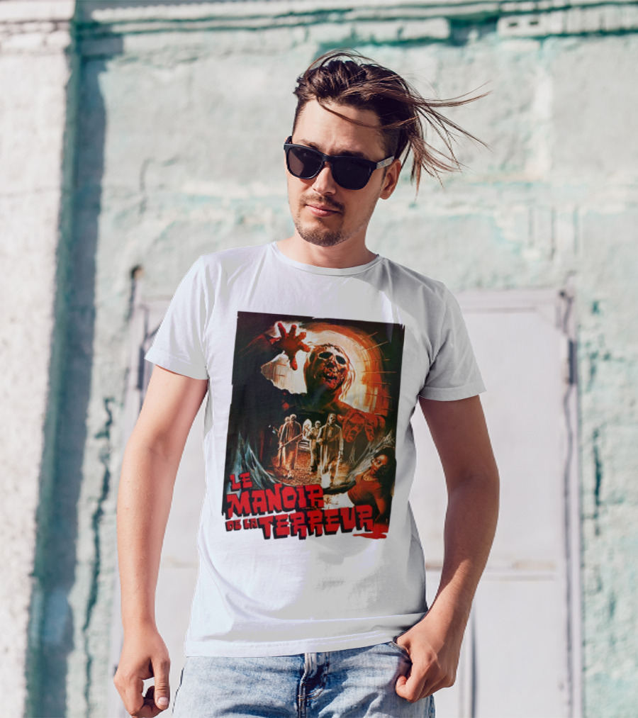 Le Manoir De La Terreur Horror Art T-Shirt