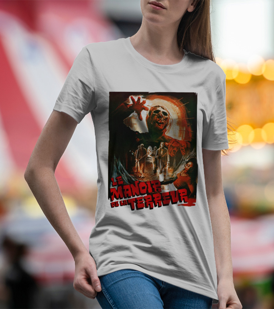 Le Manoir De La Terreur Horror Art T-Shirt