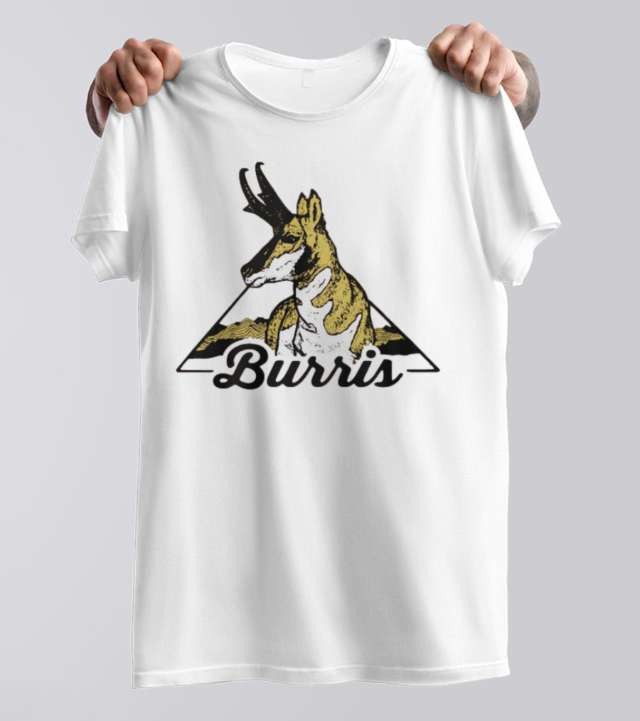 Burris 24 Antelope Triangle Retro Graphic T-Shirt
