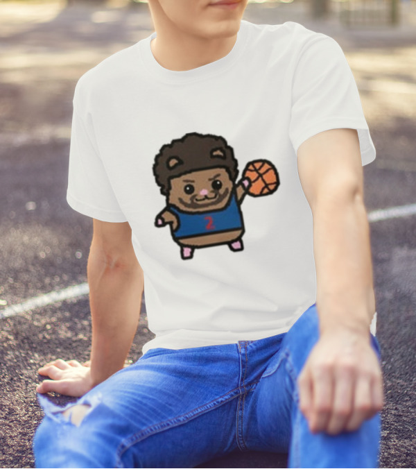 Cade Cunninghamster Basketball Cartoon Character Sportswear T-Shirt