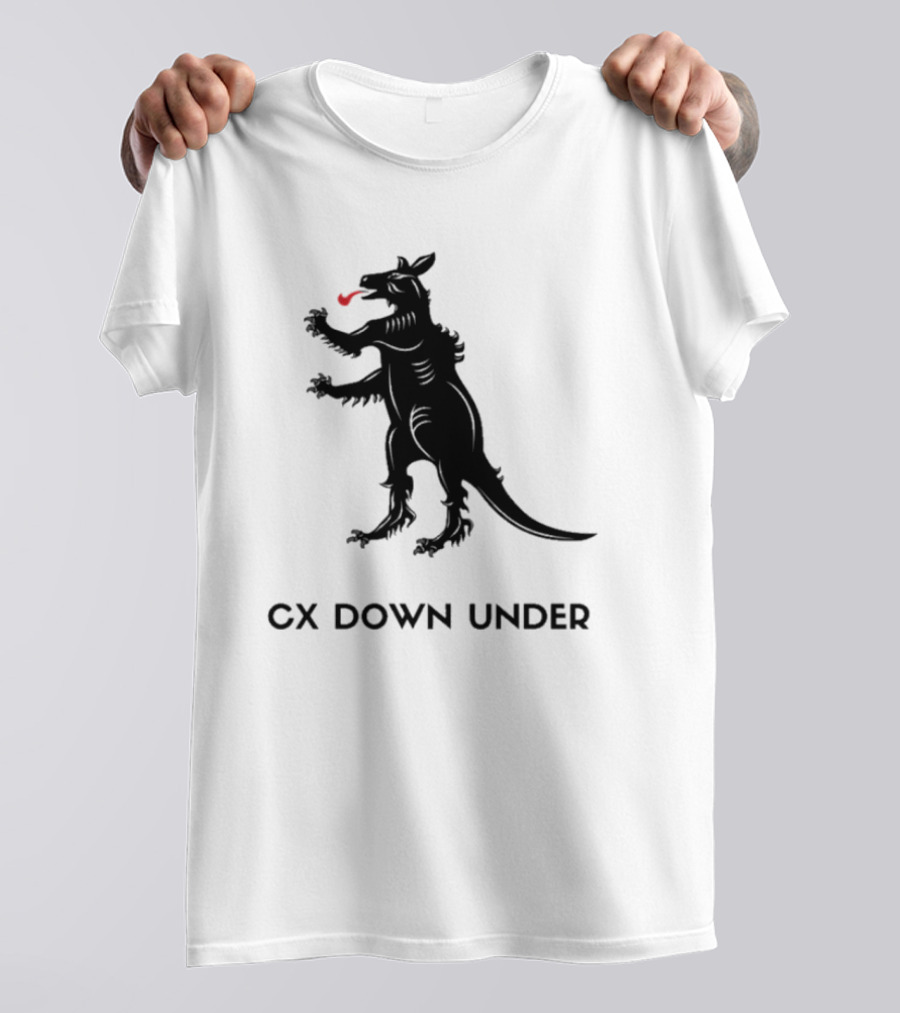 CX Down Under Bicycle Rider Kangaroo Of Flanders T-Shirt
