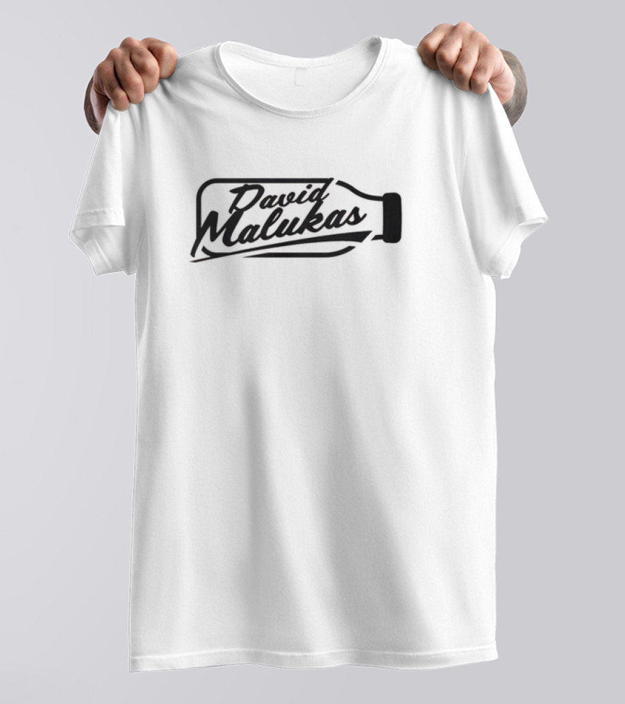 David Malukas Got Milk Bottle Typography T-Shirt