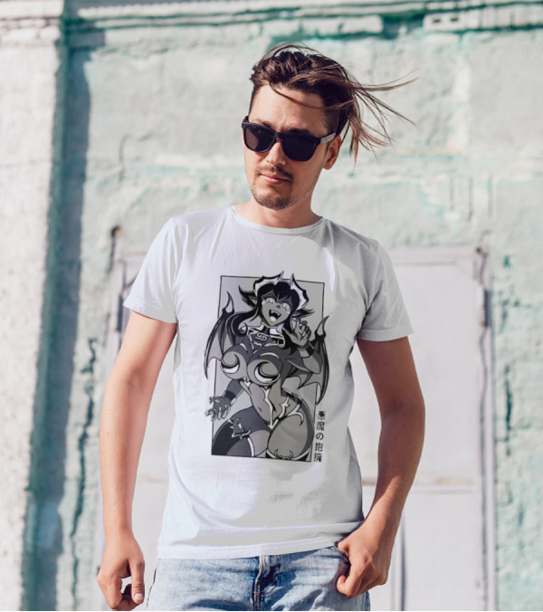 Demonic Embrace Waifu 黒竜の抱擁 T-Shirt
