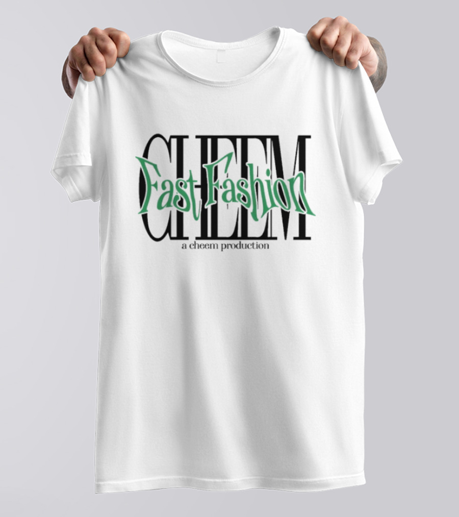 Cheem Fast Fashion A Cheem Production Text Vintage Style T-Shirt