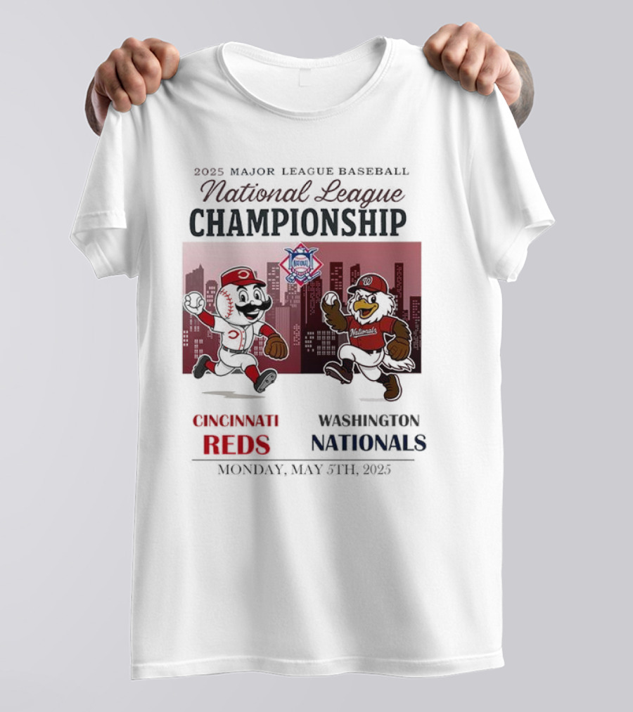 2025 Major National League Championship Cincinnati Reds Nationals T-Shirt