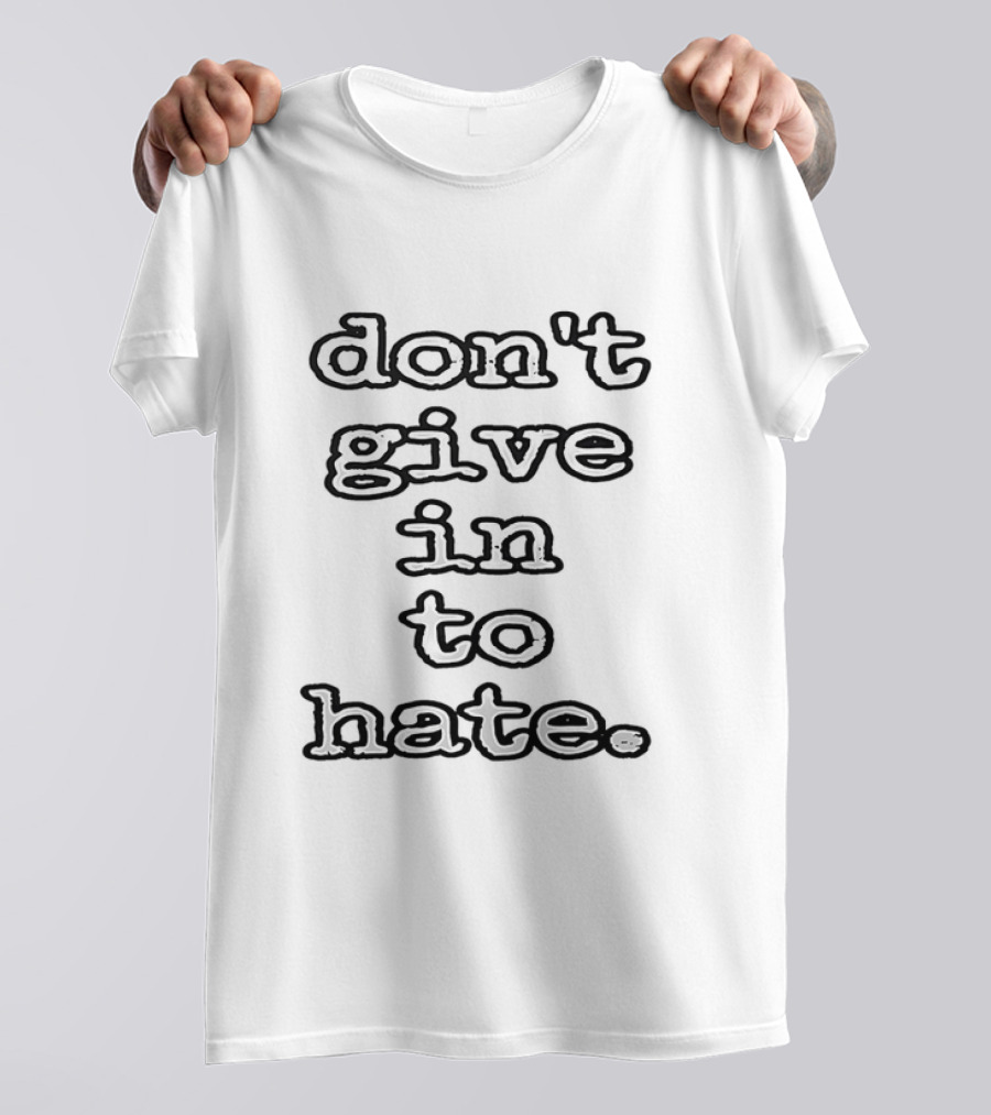 Star Wars Don't Give In To Hate Yoda Wisdom T-Shirt