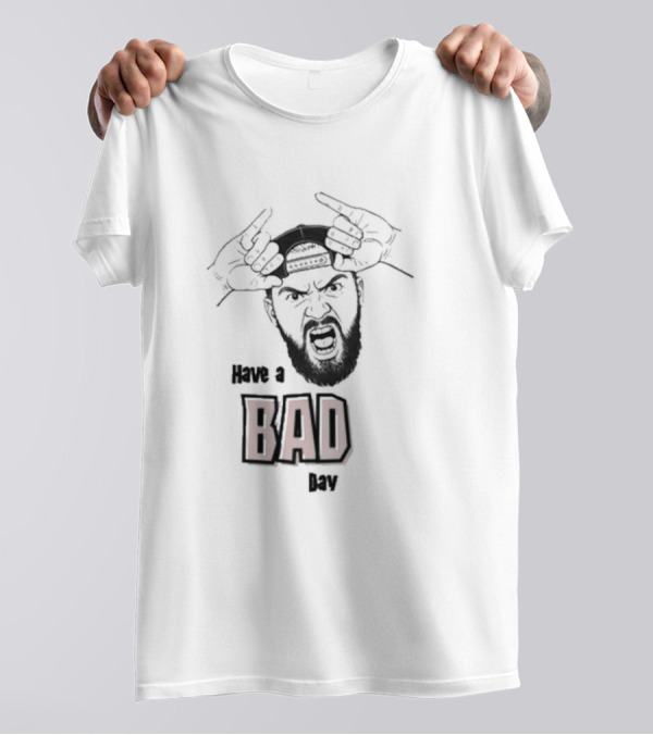 Eddie Kingston Bad Day Red Text With Sledgehammers And Crown T-Shirt