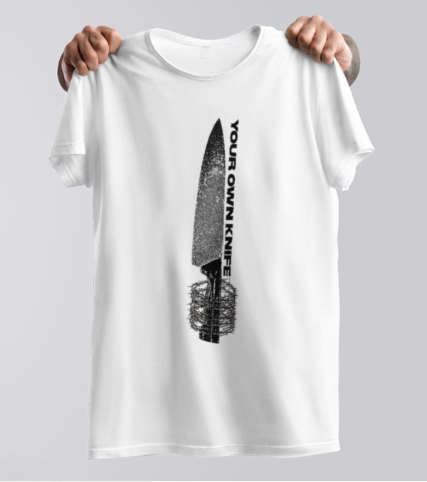 Counterparts Your Own Knife Bold Text Knife Handle Design T-Shirt