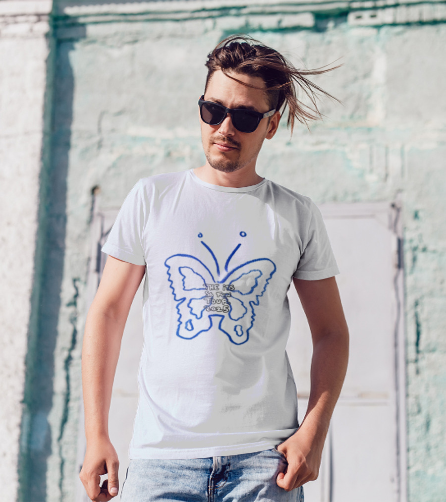 Girls Like Boys Who Listen To Grace Enger Blue Butterfly T-Shirt