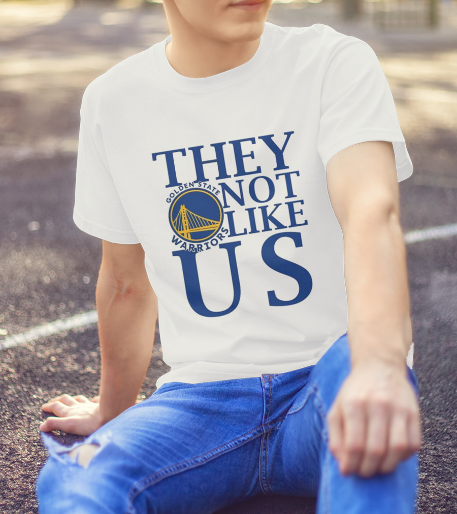Golden State Warriors They Not Like Us Bay Bridge Icon T-Shirt