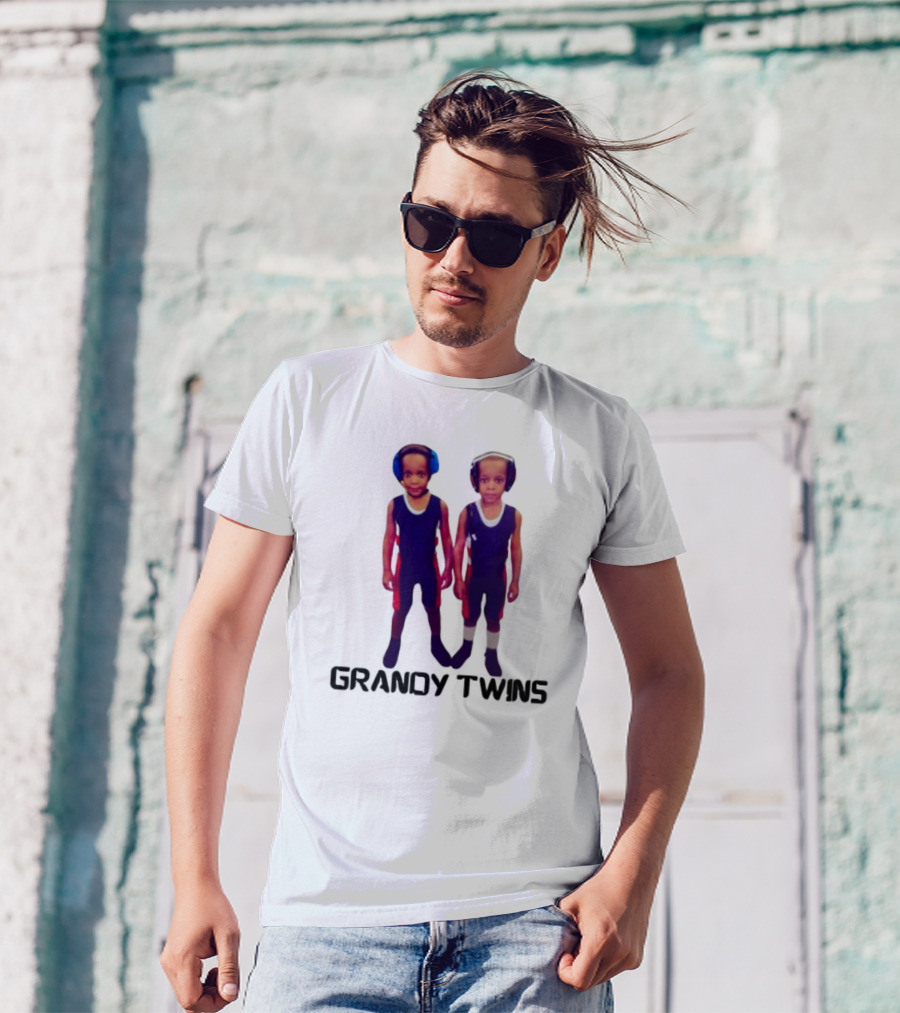 Grandytwinsboxing Baby Grandy Twins Wrestling Outfit T-Shirt