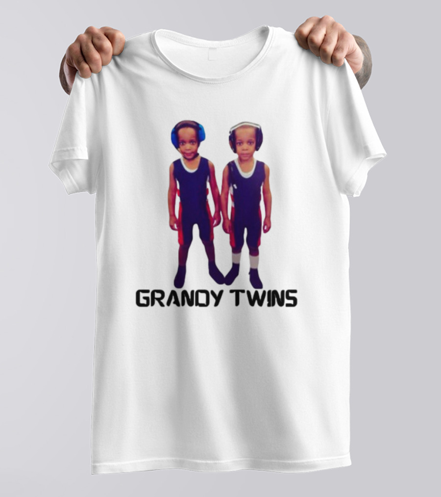 Grandytwinsboxing Baby Grandy Twins Wrestling Outfit T-Shirt