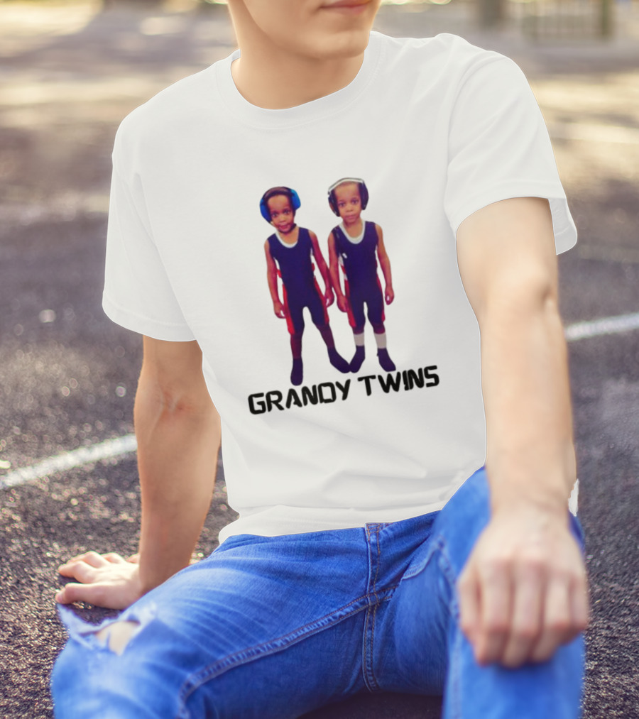 Grandytwinsboxing Baby Grandy Twins Wrestling Outfit T-Shirt