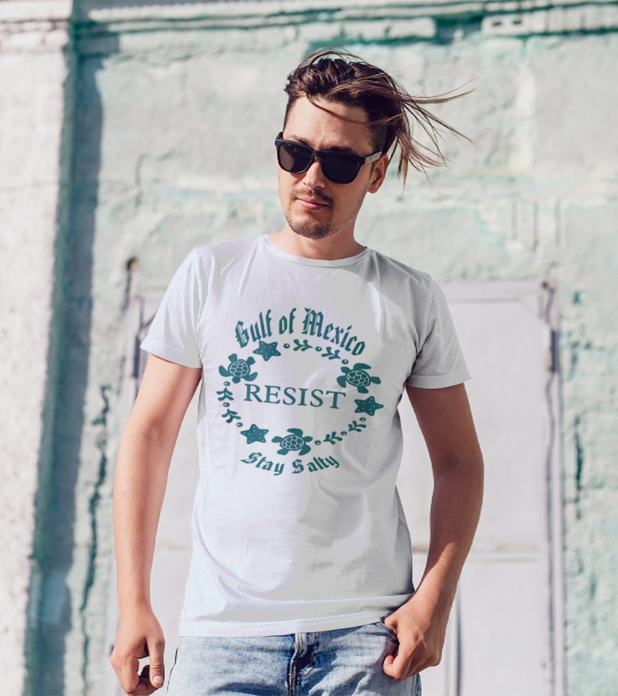 Gulf Of Mexico Resist Stay Salty Turtle T-Shirt