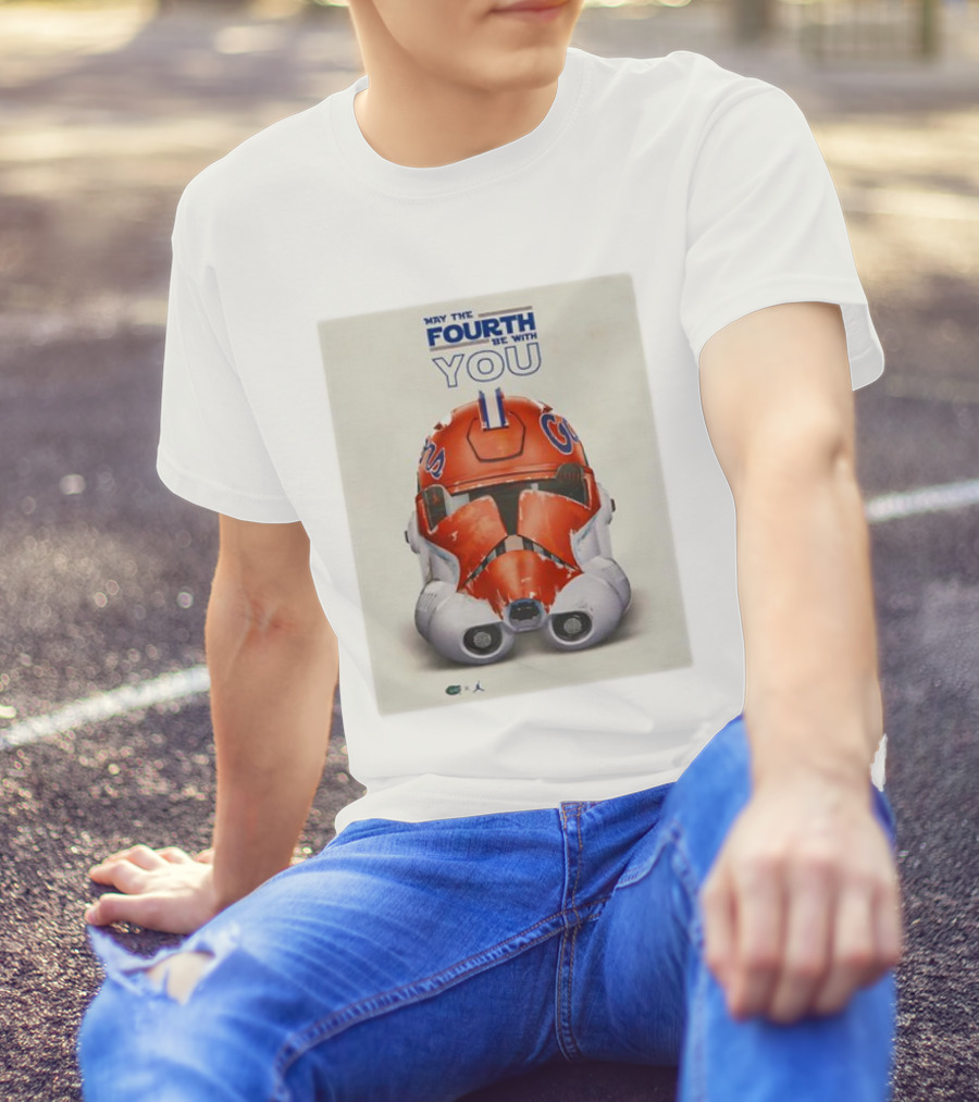 May The Fourth Be With You Florida Gators Helmet T-Shirt