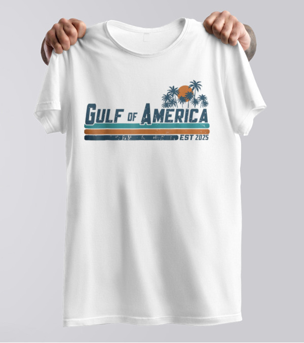 Gulf Of America Mississippi Alabama Florida Since August 2018 T-Shirt