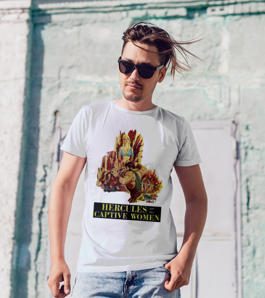 Hercules And The Captive Women Classic Movie Vintage Art T-Shirt