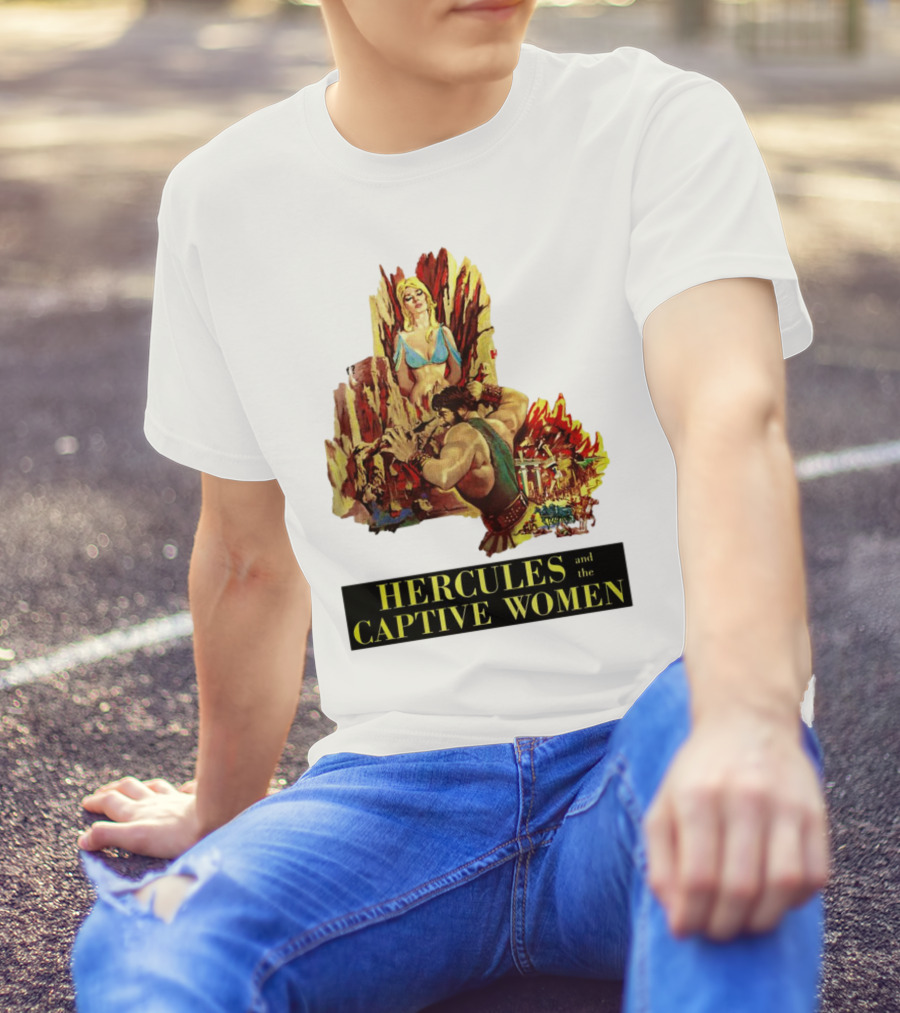 Hercules And The Captive Women Classic Movie Vintage Art T-Shirt