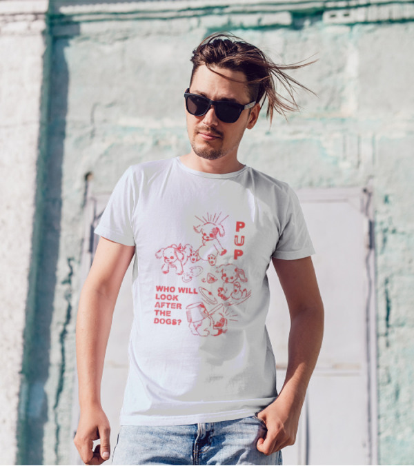 Furbaby Frolic Puppers Who Will Look After The Dogs T-Shirt
