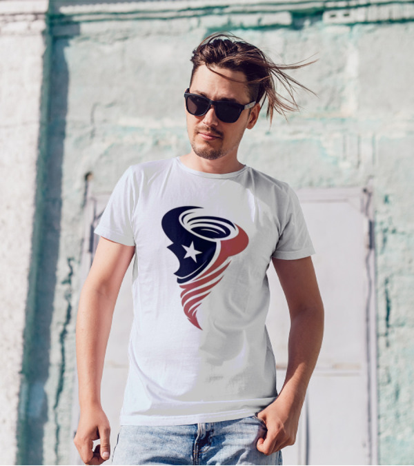 Houston Cyclones Tornado Star Symbol T-Shirt