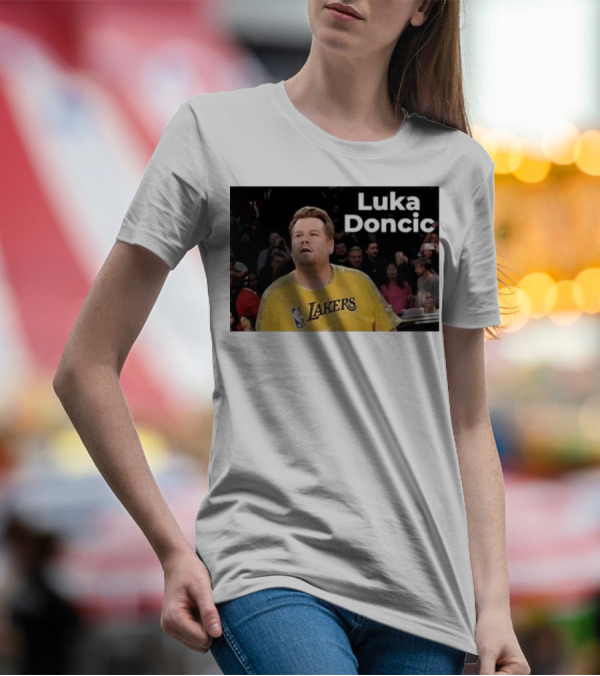 Luka Doncic James Corden Lakers NBA Fan T-Shirt