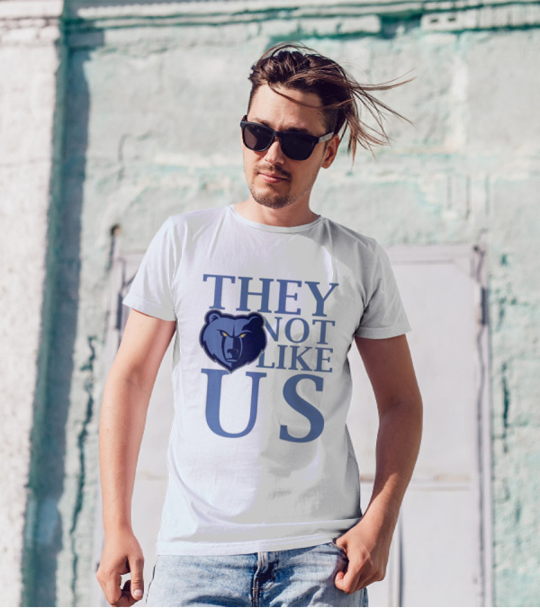Memphis Grizzlies They Not Like Us Bear Head Emblem T-Shirt