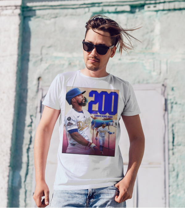 Los Angeles Dodgers Teoscar Hernandez 200 Career Home Runs Celebration T-Shirt