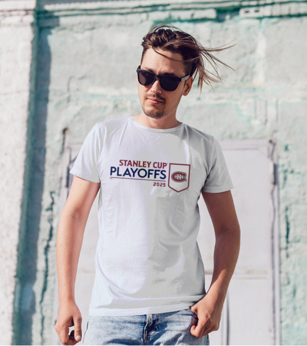Stanley Cup Playoffs 2025 Montreal Canadiens C Emblem T-Shirt