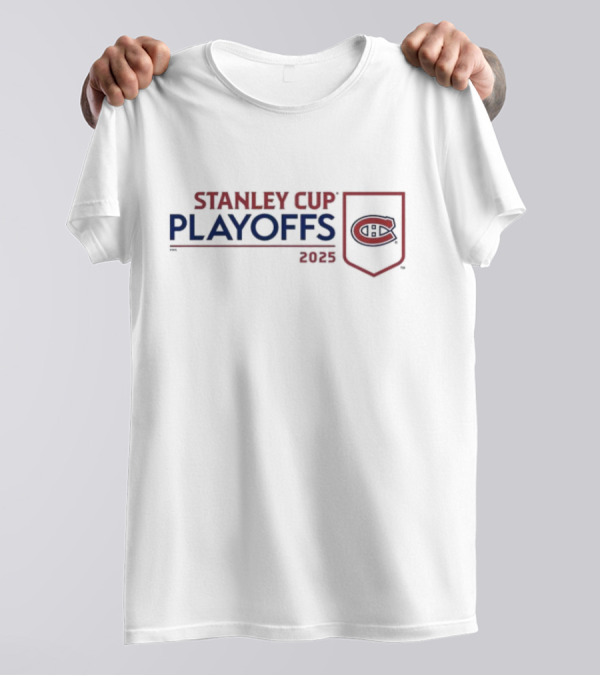 Stanley Cup Playoffs 2025 Montreal Canadiens C Emblem T-Shirt