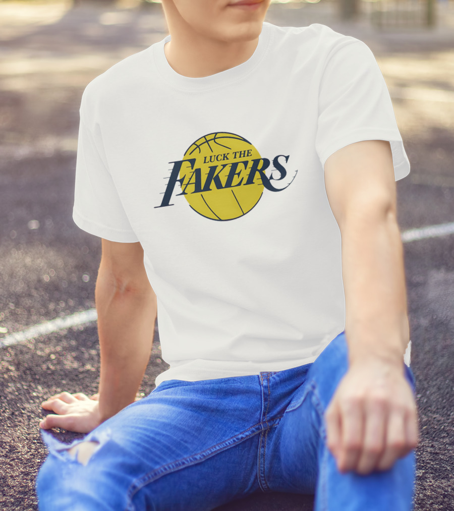 Luck The Fakers Los Angeles Basketball Parody T-Shirt
