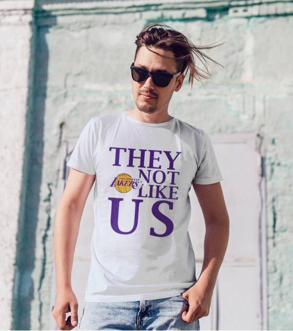Los Angeles Lakers They Not Like Us NBA Basketball Lakers Fan Slogan T-Shirt