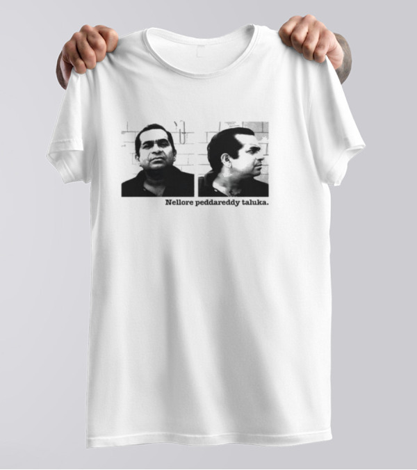 Nellore Pedda Reddy Taluka Vintage Photo Design T-Shirt