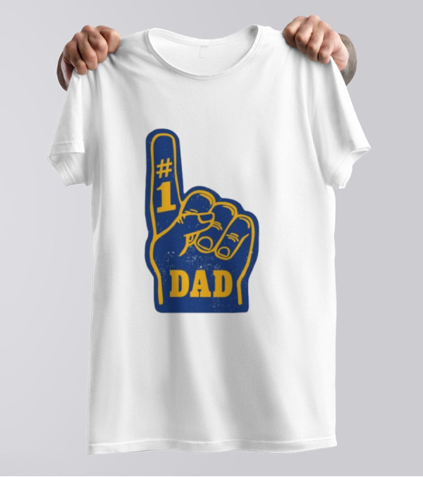 #1 Dad Foam Finger Sports Fan Tribute T-Shirt