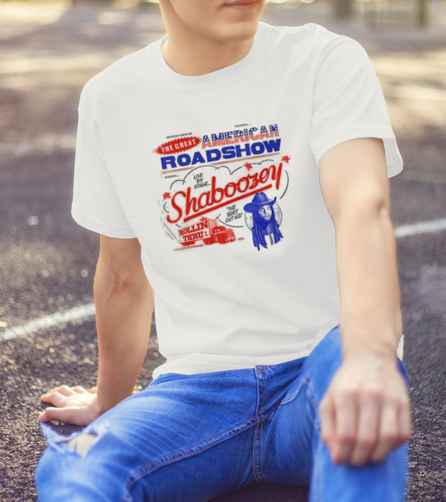 Great American Tour Shaboozey Roadshow 2025 Dates Cowboy Hat T-Shirt