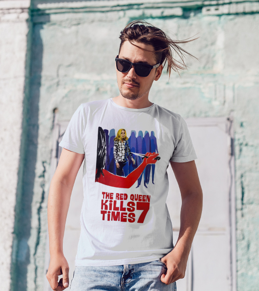 The Red Queen Kills Seven Times Red Arm Woman And Figures T-Shirt