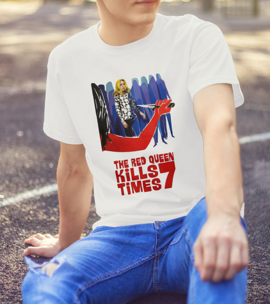 The Red Queen Kills Seven Times Red Arm Woman And Figures T-Shirt