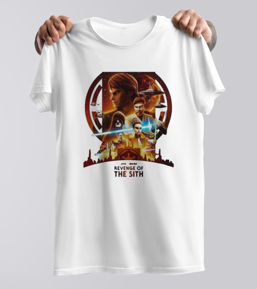 Star Wars Episode III Revenge Of The Sith 20th Anniversary Cover By Jason Benullo T-Shirt