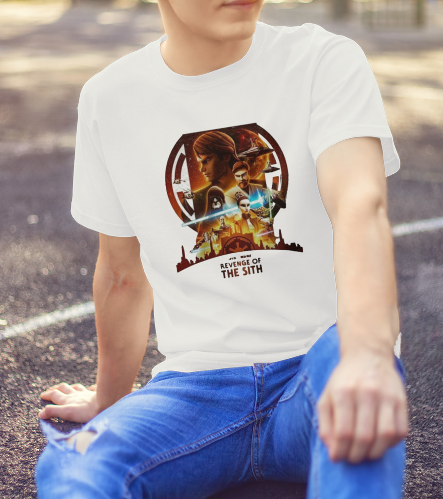 Star Wars Episode III Revenge Of The Sith 20th Anniversary Cover By Jason Benullo T-Shirt