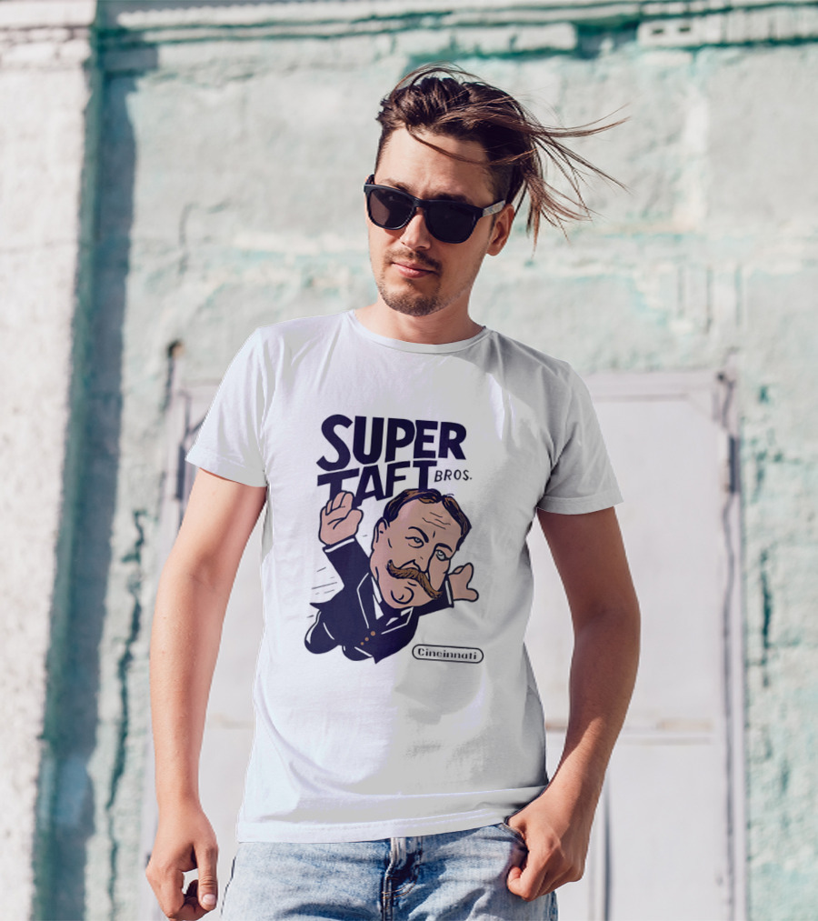 Super Taft Bros Cincinnati Caricature Parody William Howard Taft T-Shirt