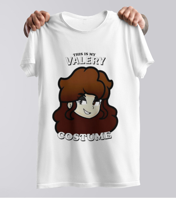 This Is My Valery Costume Cartoon Character Face T-Shirt