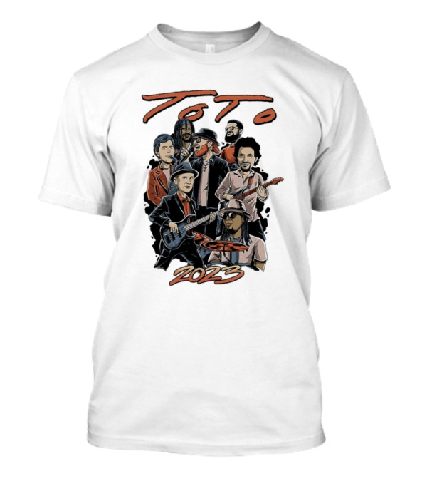 Toto Band Illustrated Members 2023 T-Shirt