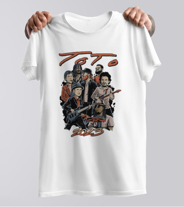 Toto Band Illustrated Members 2023 T-Shirt