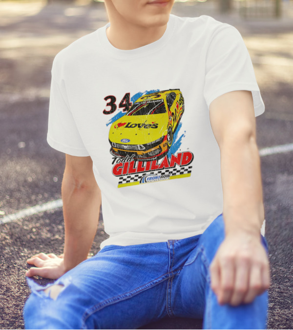 Todd Gilliland No. 34 Loves Ford Front Row Motorsports Racing T-Shirt