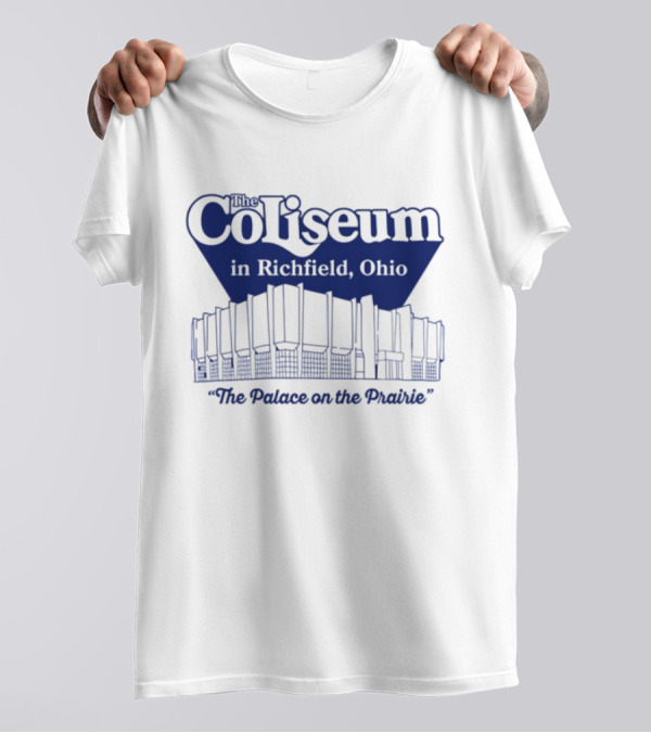 The Coliseum In Richfield Ohio Palace On The Prairie Outline T-Shirt