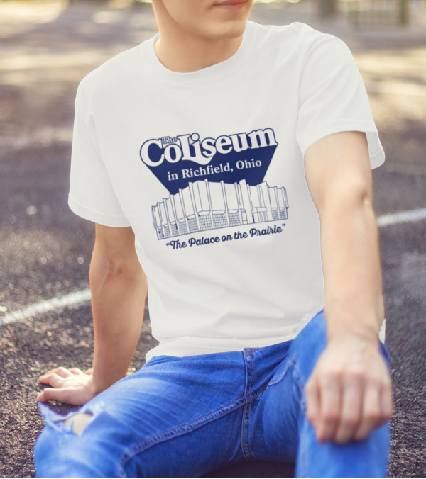 The Coliseum In Richfield Ohio Palace On The Prairie Outline T-Shirt
